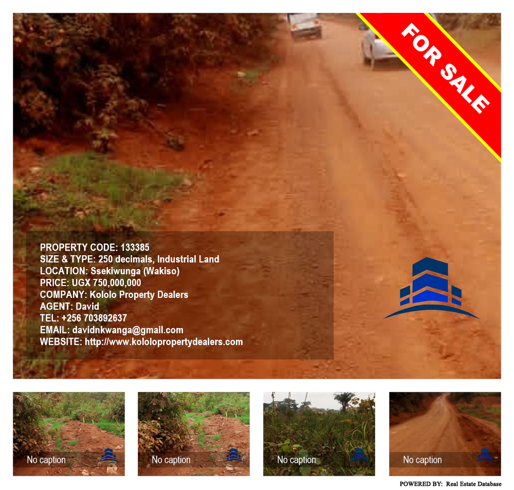 Industrial Land  for sale in Ssekiwunga Wakiso Uganda, code: 133385