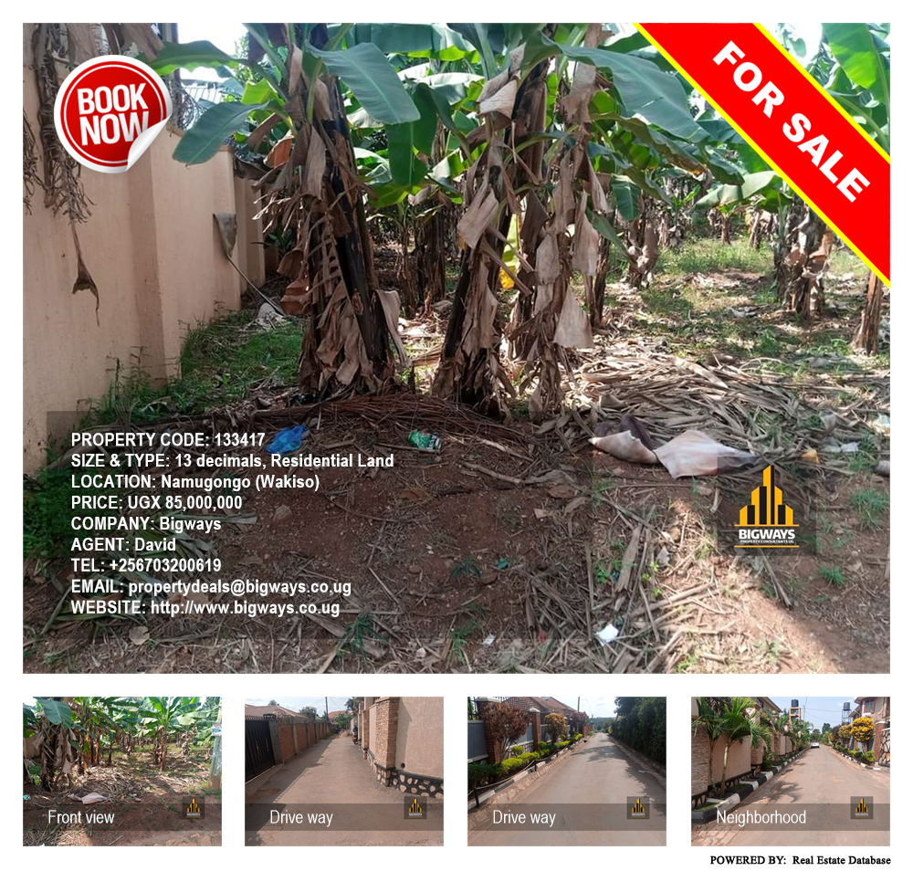 Residential Land  for sale in Namugongo Wakiso Uganda, code: 133417