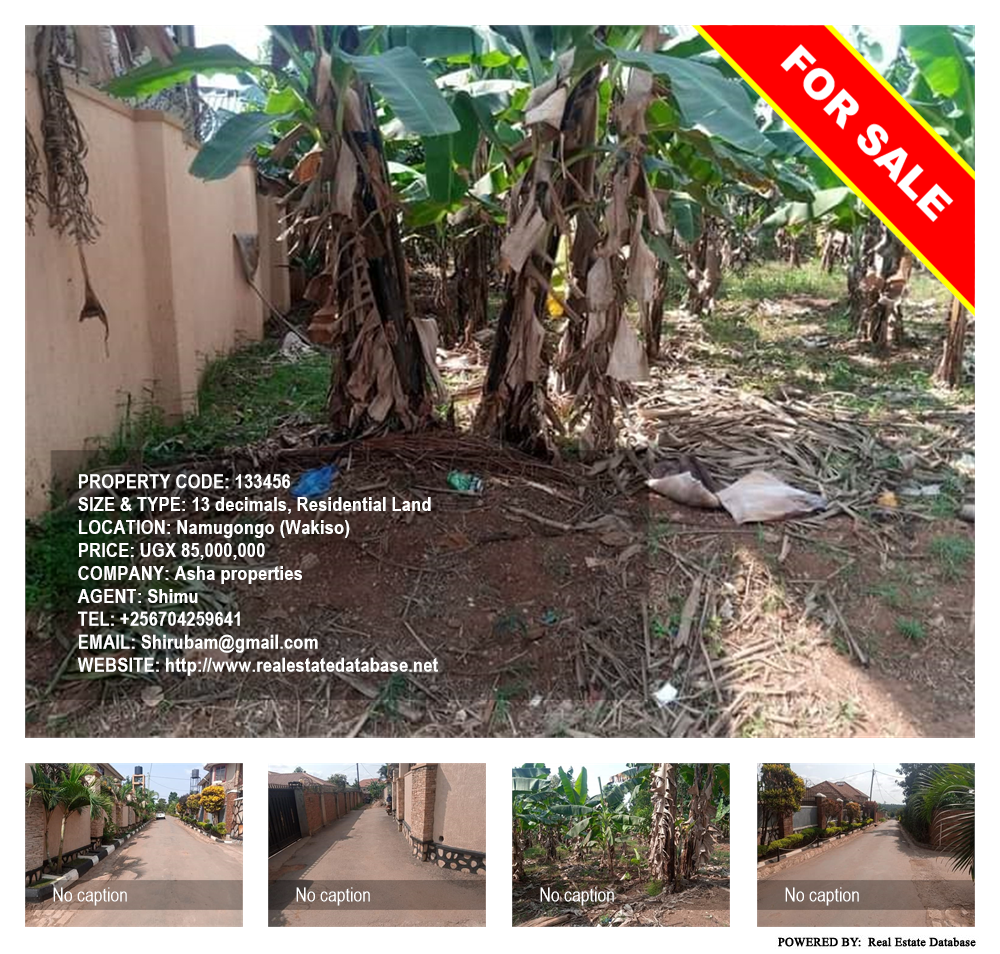 Residential Land  for sale in Namugongo Wakiso Uganda, code: 133456