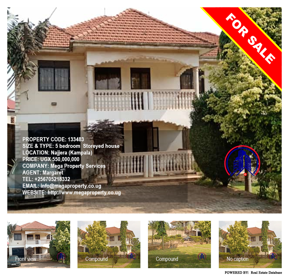 5 bedroom Storeyed house  for sale in Najjera Kampala Uganda, code: 133483