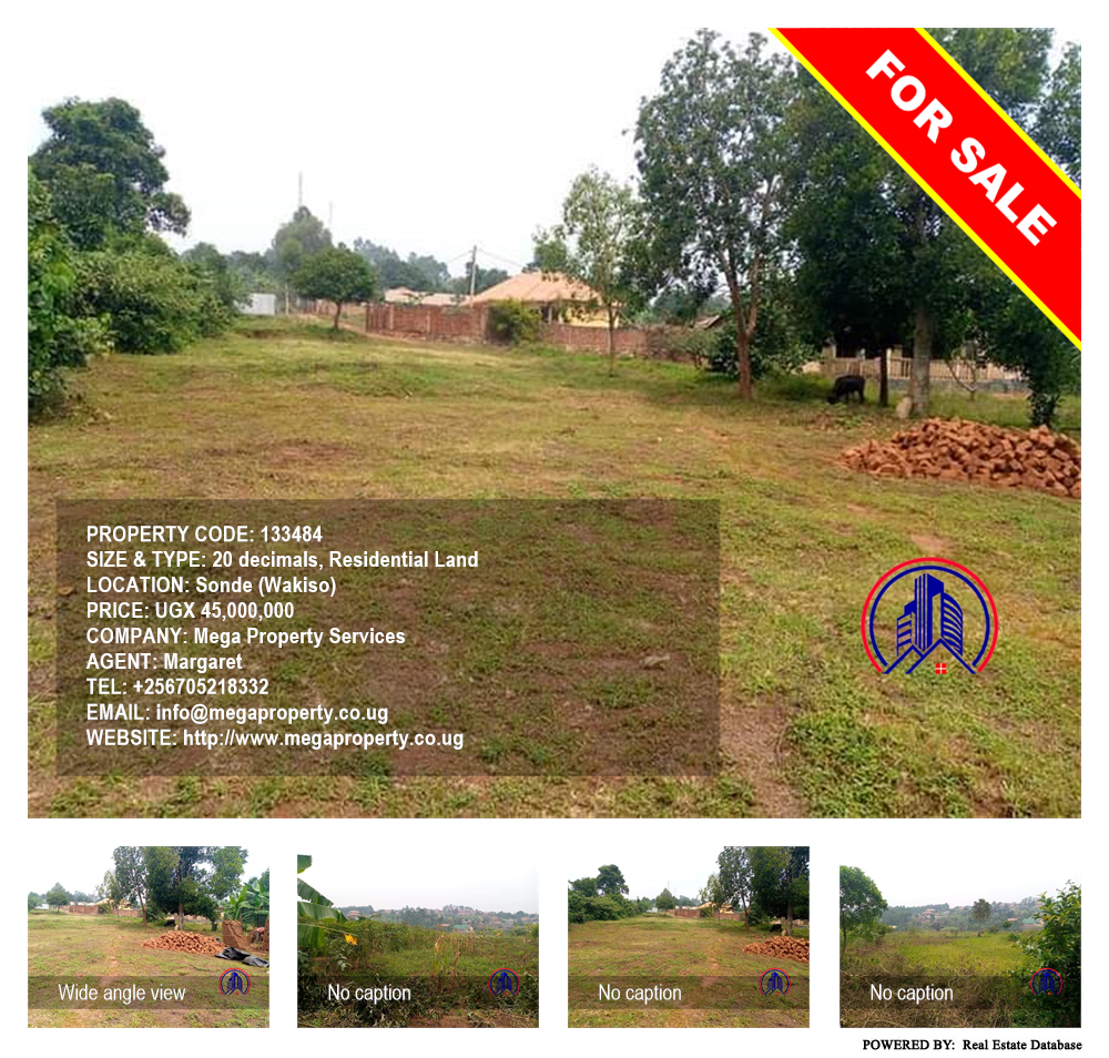 Residential Land  for sale in Sonde Wakiso Uganda, code: 133484