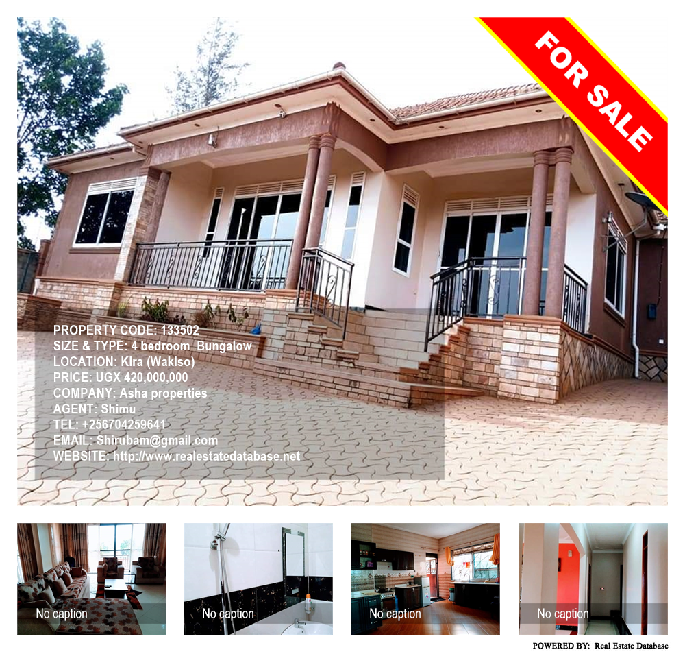 4 bedroom Bungalow  for sale in Kira Wakiso Uganda, code: 133502