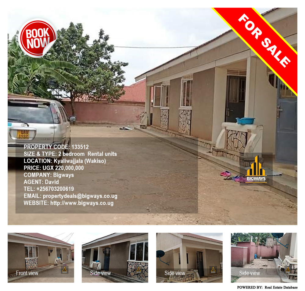 2 bedroom Rental units  for sale in Kyaliwajjala Wakiso Uganda, code: 133512