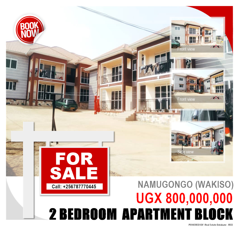 2 bedroom Apartment block  for sale in Namugongo Wakiso Uganda, code: 133527