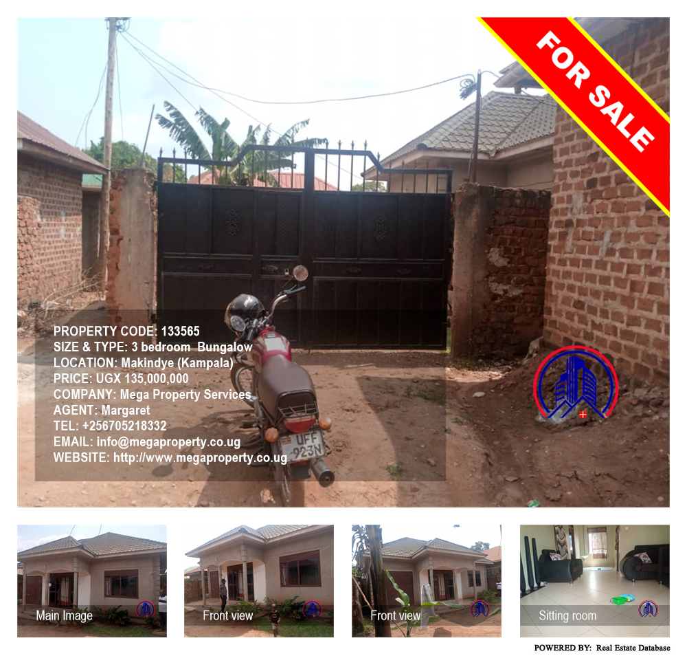 3 bedroom Bungalow  for sale in Makindye Kampala Uganda, code: 133565