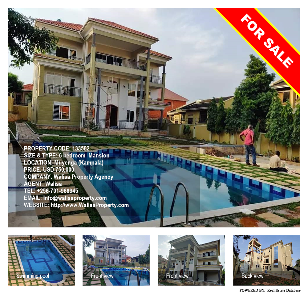 6 bedroom Mansion  for sale in Muyenga Kampala Uganda, code: 133582