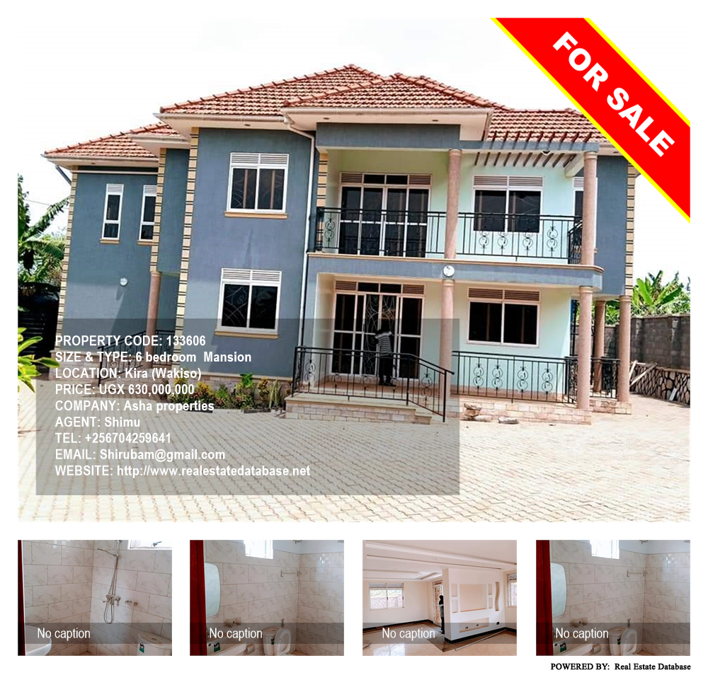 6 bedroom Mansion  for sale in Kira Wakiso Uganda, code: 133606