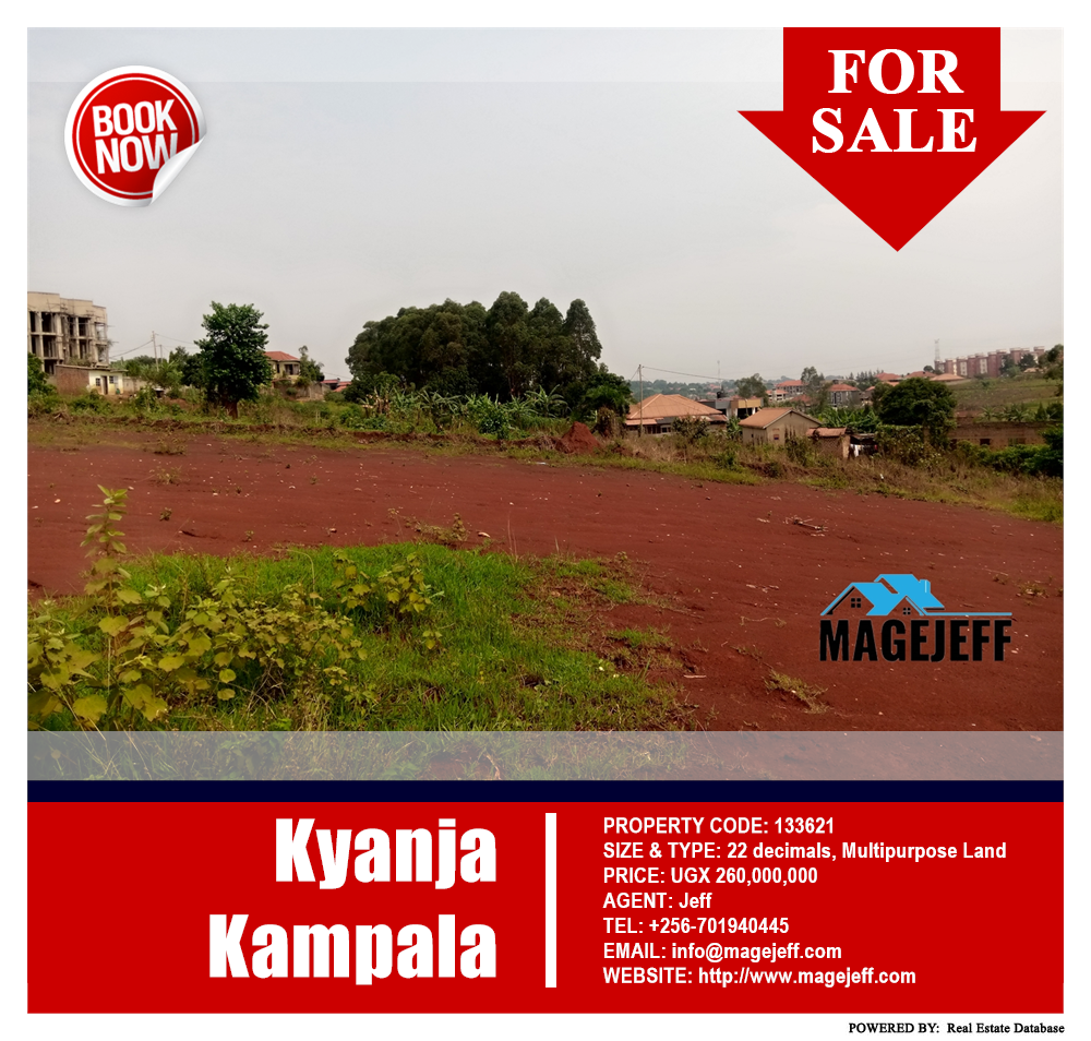 Multipurpose Land  for sale in Kyanja Kampala Uganda, code: 133621