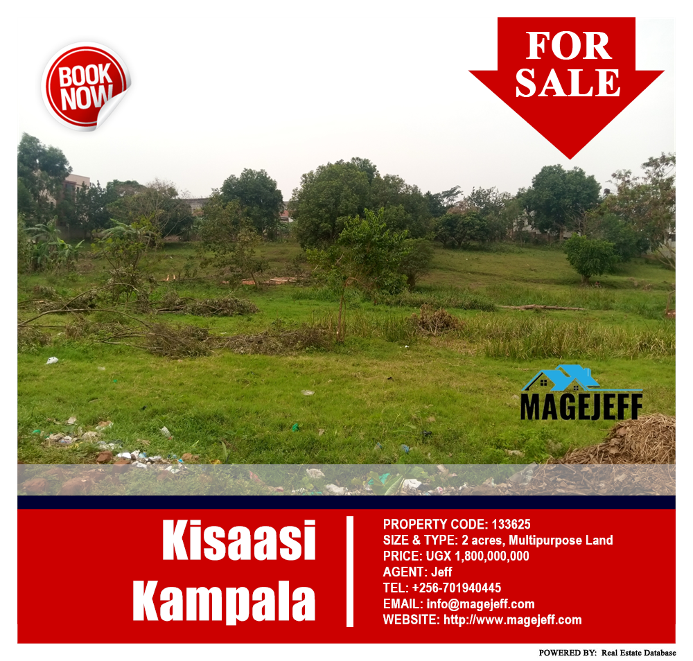 Multipurpose Land  for sale in Kisaasi Kampala Uganda, code: 133625