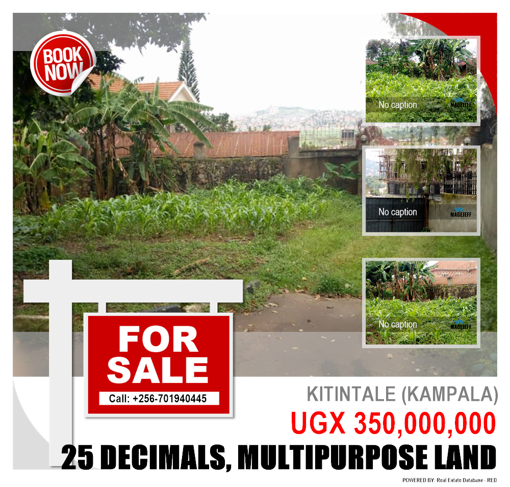 Multipurpose Land  for sale in Kitintale Kampala Uganda, code: 133631