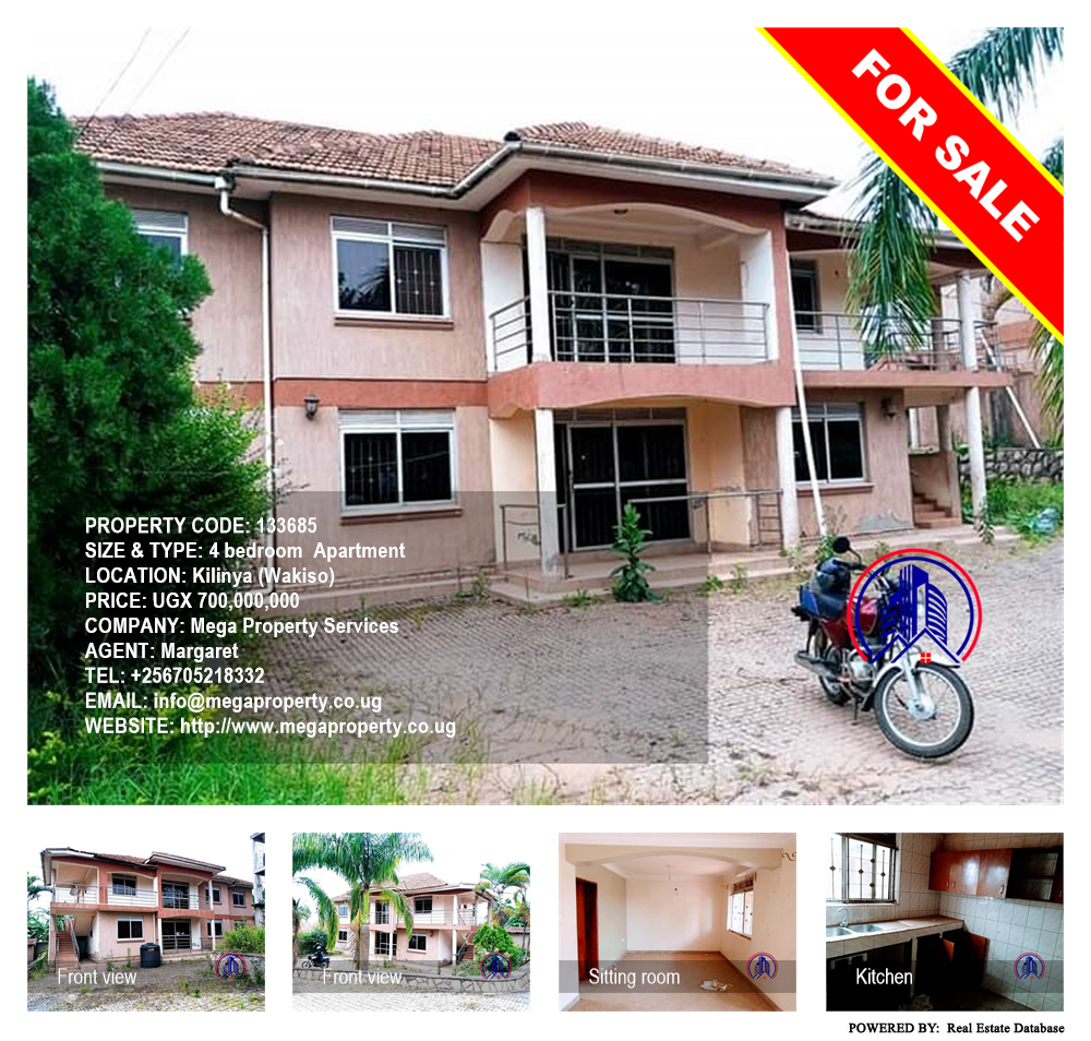 4 bedroom Apartment  for sale in Kilinya Wakiso Uganda, code: 133685