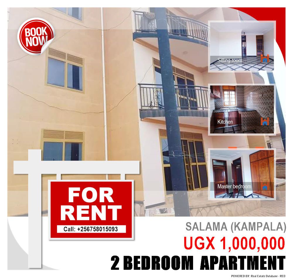2 bedroom Apartment  for rent in Salama Kampala Uganda, code: 133686