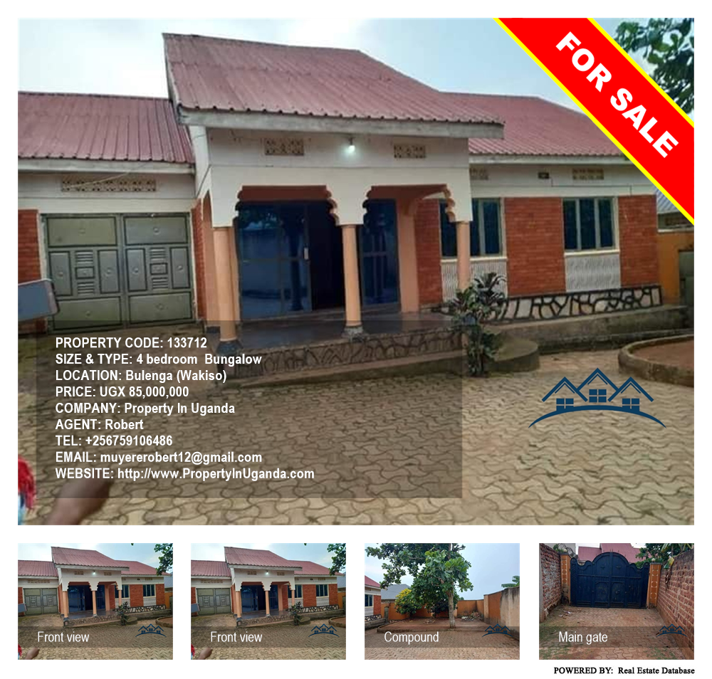4 bedroom Bungalow  for sale in Bulenga Wakiso Uganda, code: 133712
