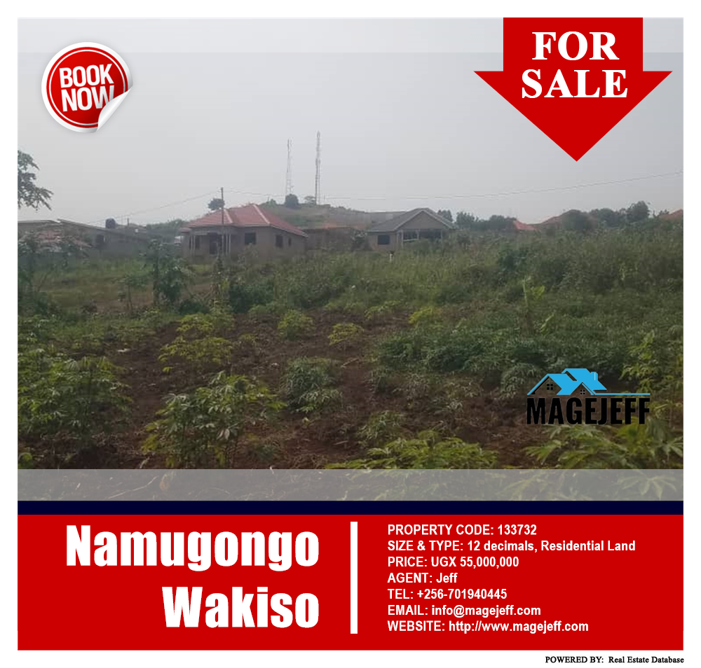 Residential Land  for sale in Namugongo Wakiso Uganda, code: 133732