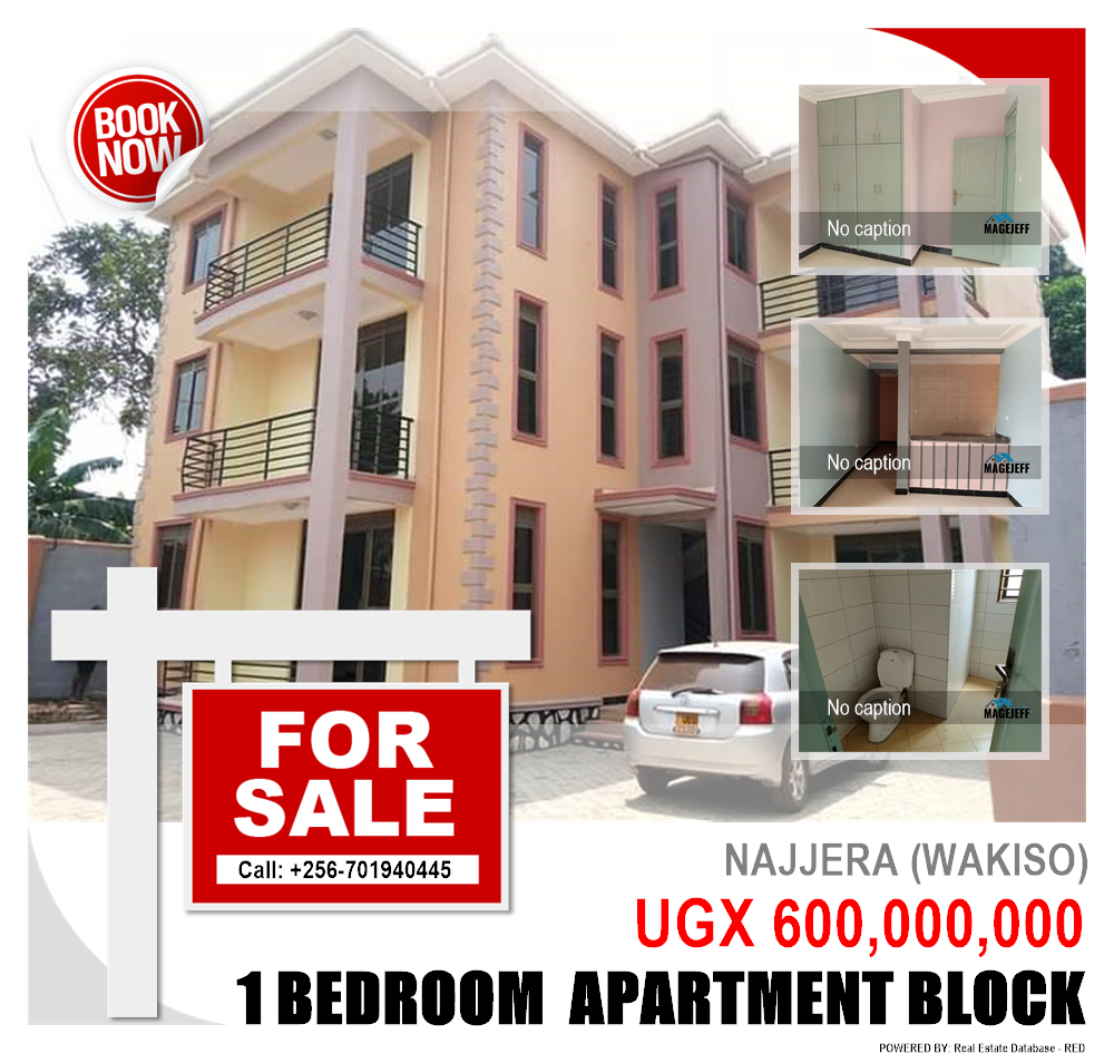 1 bedroom Apartment block  for sale in Najjera Wakiso Uganda, code: 133787