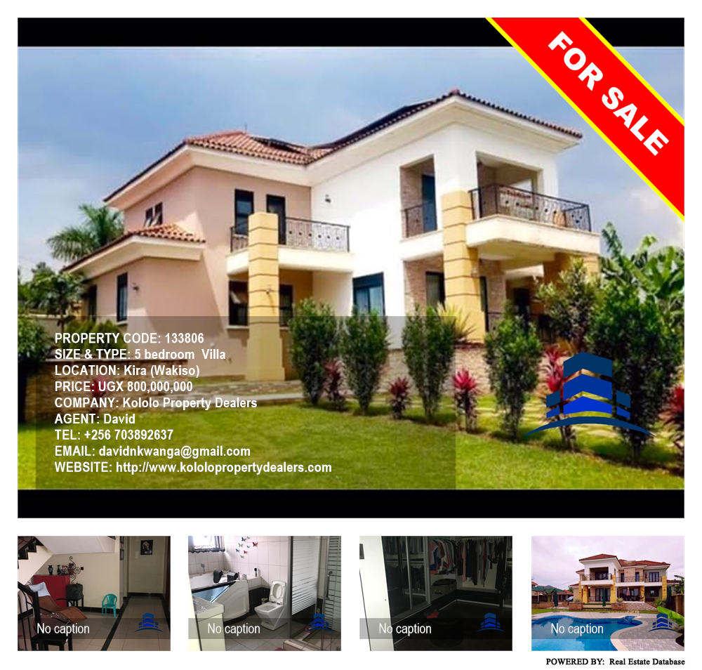 5 bedroom Villa  for sale in Kira Wakiso Uganda, code: 133806