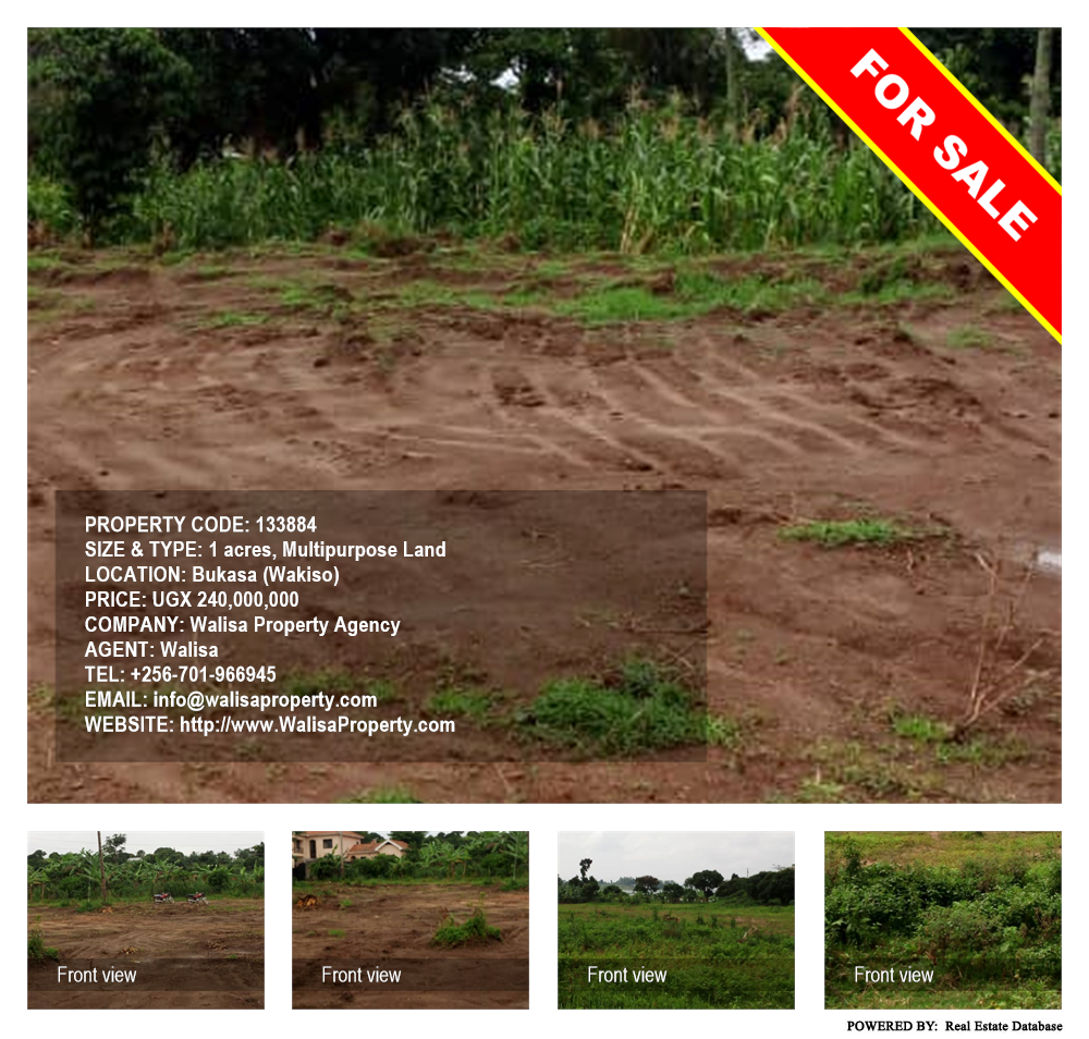 Multipurpose Land  for sale in Bukasa Wakiso Uganda, code: 133884