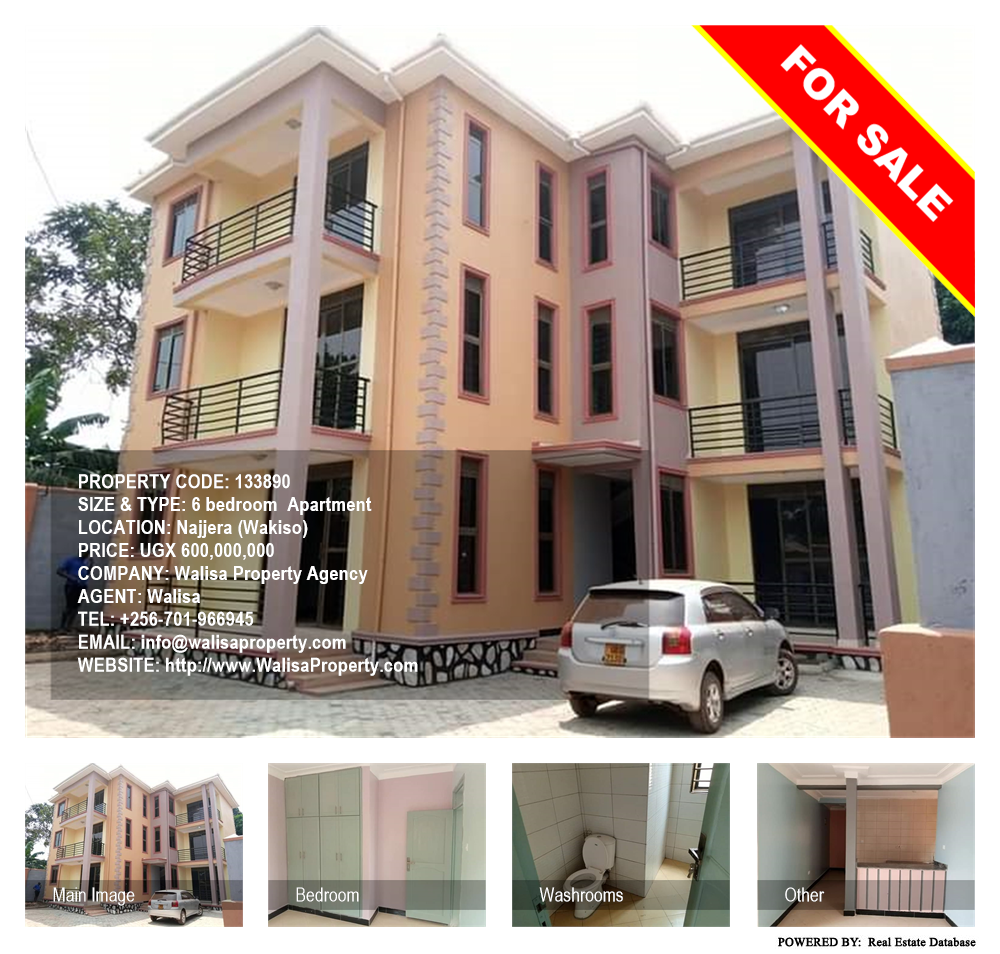 6 bedroom Apartment  for sale in Najjera Wakiso Uganda, code: 133890