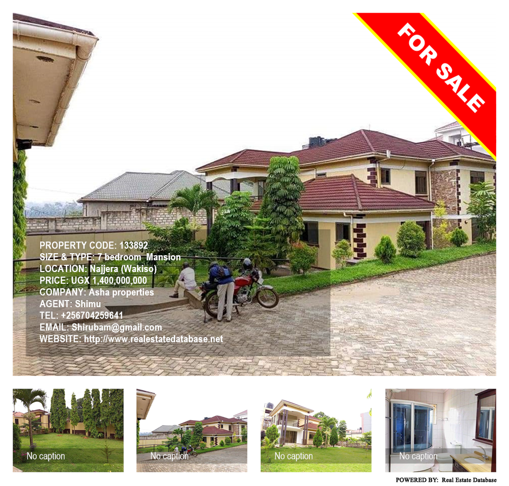 7 bedroom Mansion  for sale in Najjera Wakiso Uganda, code: 133892