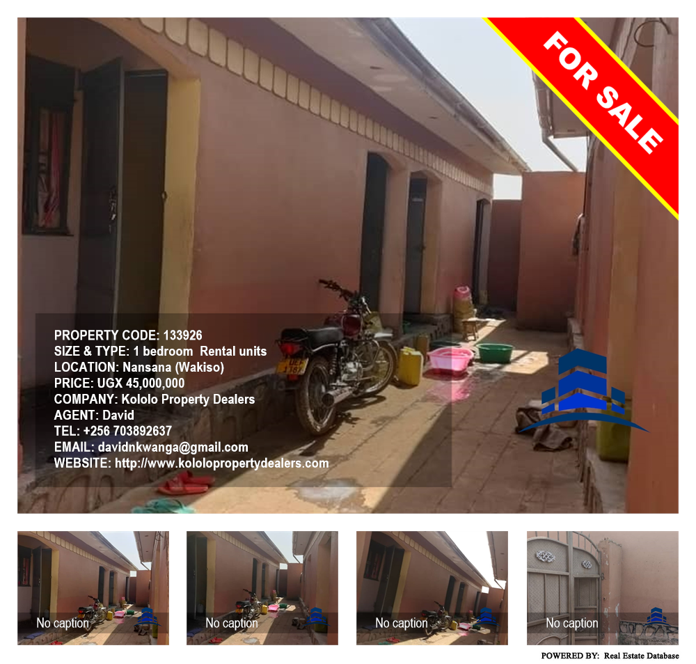 1 bedroom Rental units  for sale in Nansana Wakiso Uganda, code: 133926