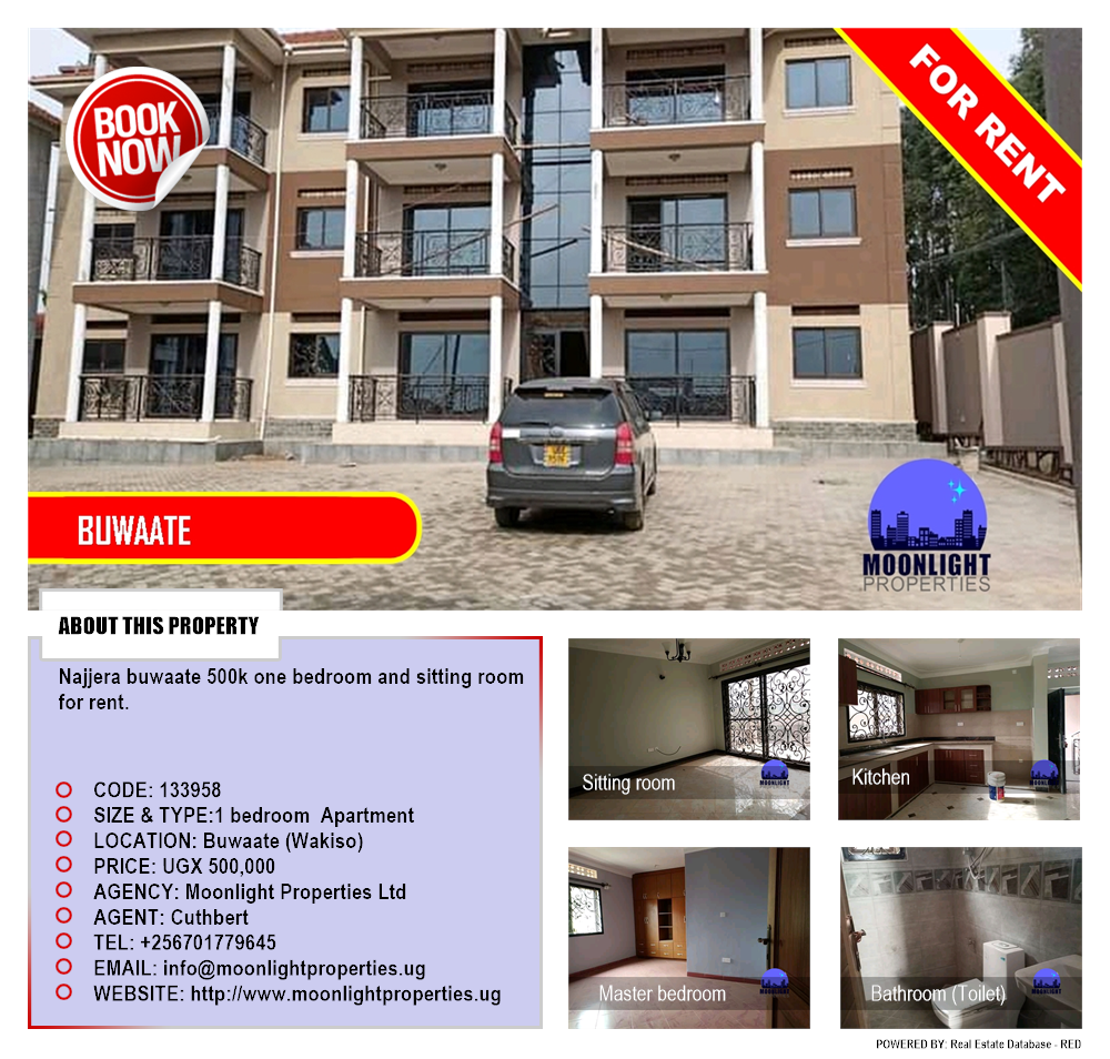1 bedroom Apartment  for rent in Buwaate Wakiso Uganda, code: 133958