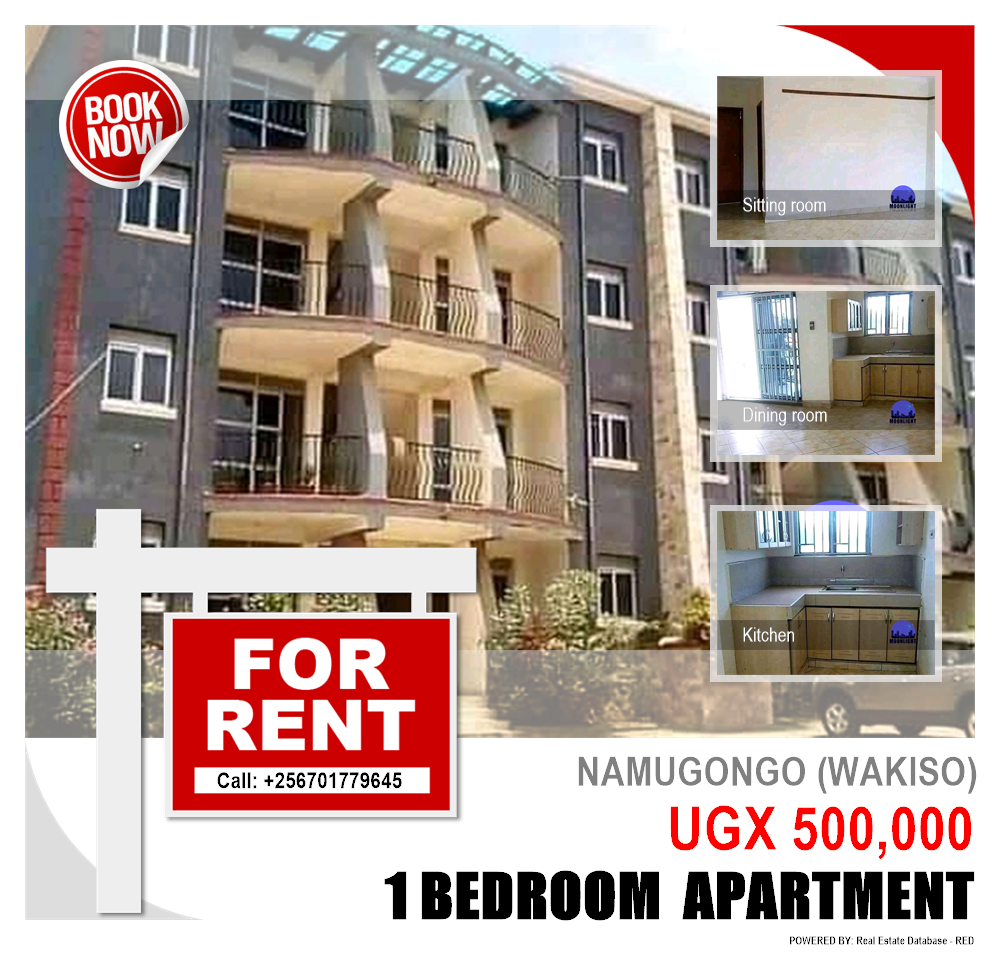 1 bedroom Apartment  for rent in Namugongo Wakiso Uganda, code: 133964