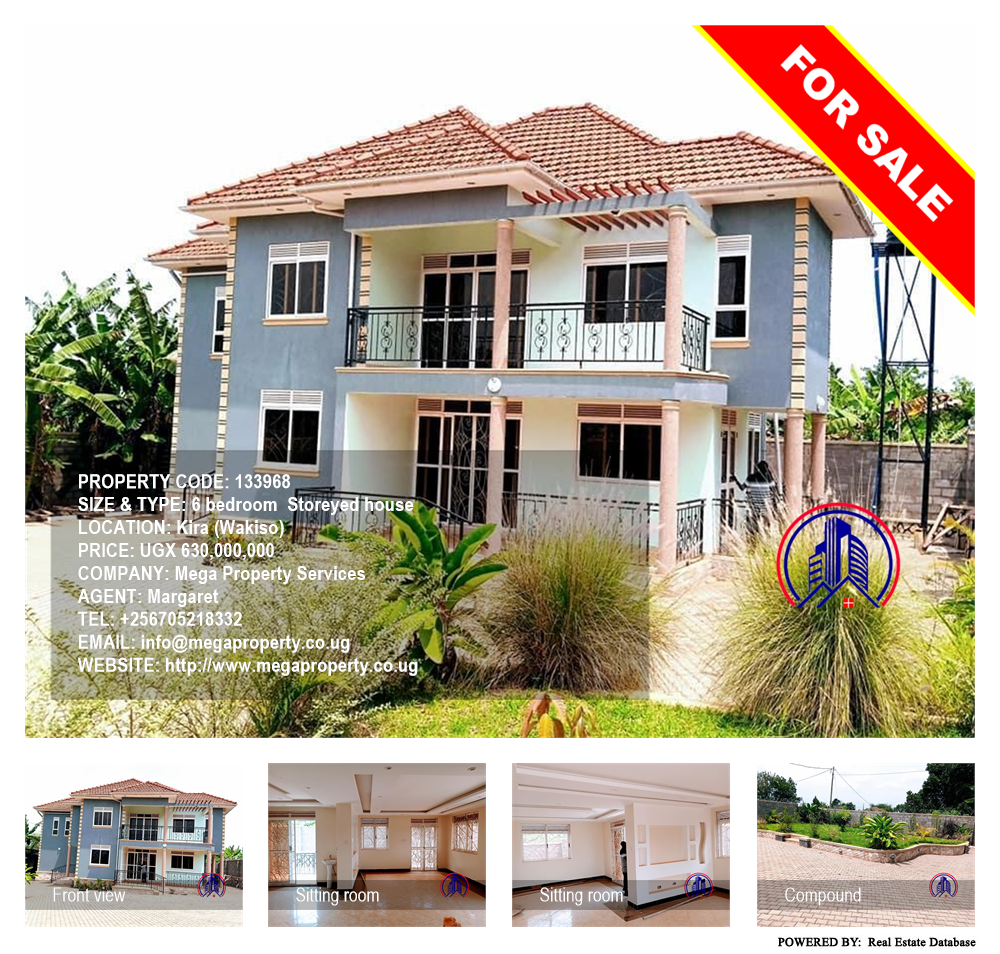 6 bedroom Storeyed house  for sale in Kira Wakiso Uganda, code: 133968
