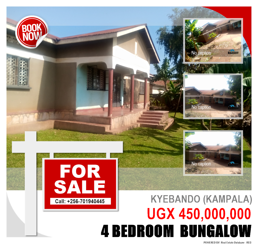 4 bedroom Bungalow  for sale in Kyebando Kampala Uganda, code: 134003