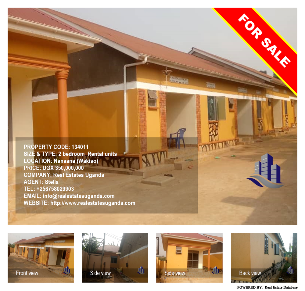 2 bedroom Rental units  for sale in Nansana Wakiso Uganda, code: 134011