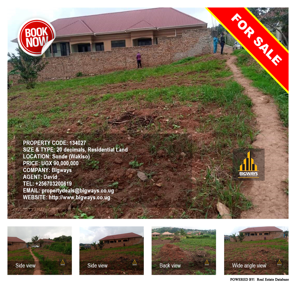 Residential Land  for sale in Sonde Wakiso Uganda, code: 134027