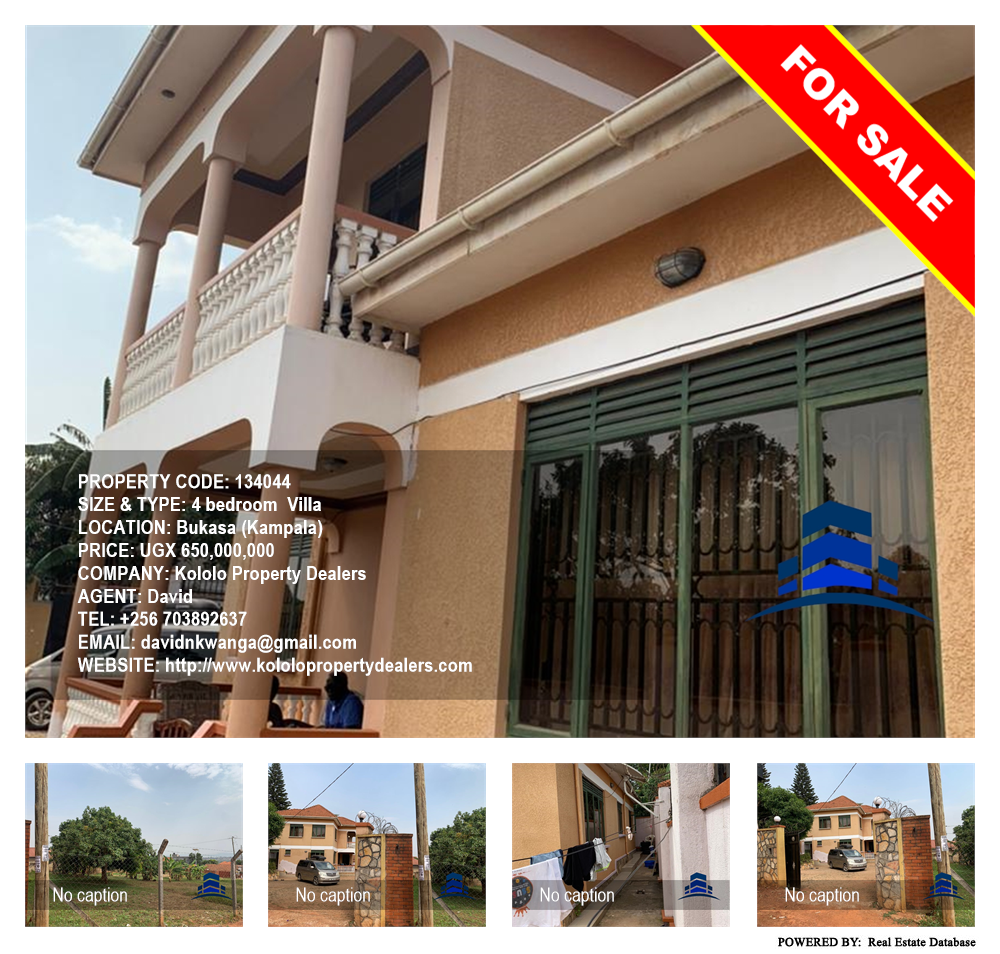 4 bedroom Villa  for sale in Bukasa Kampala Uganda, code: 134044
