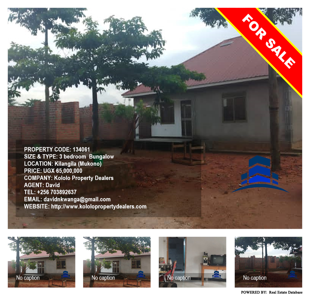3 bedroom Bungalow  for sale in Kilangila Mukono Uganda, code: 134061