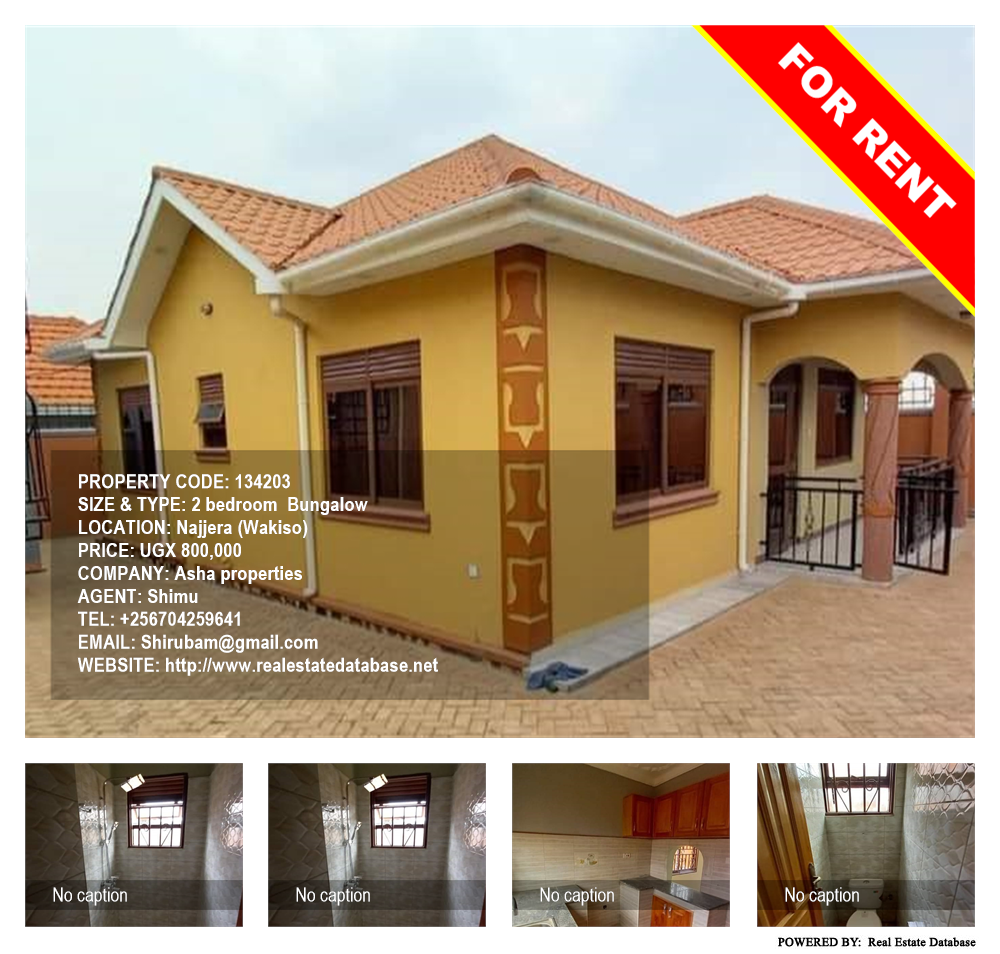 2 bedroom Bungalow  for rent in Najjera Wakiso Uganda, code: 134203