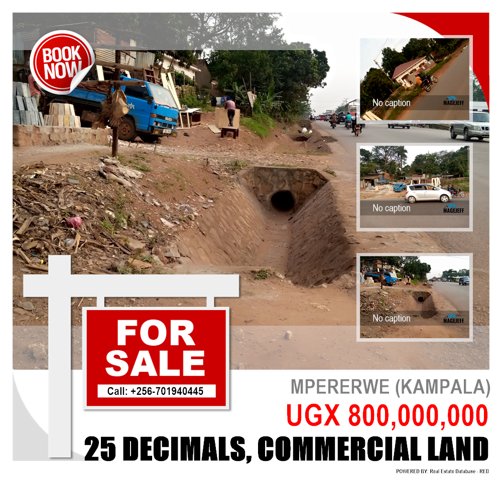 Commercial Land  for sale in Mpererwe Kampala Uganda, code: 134210