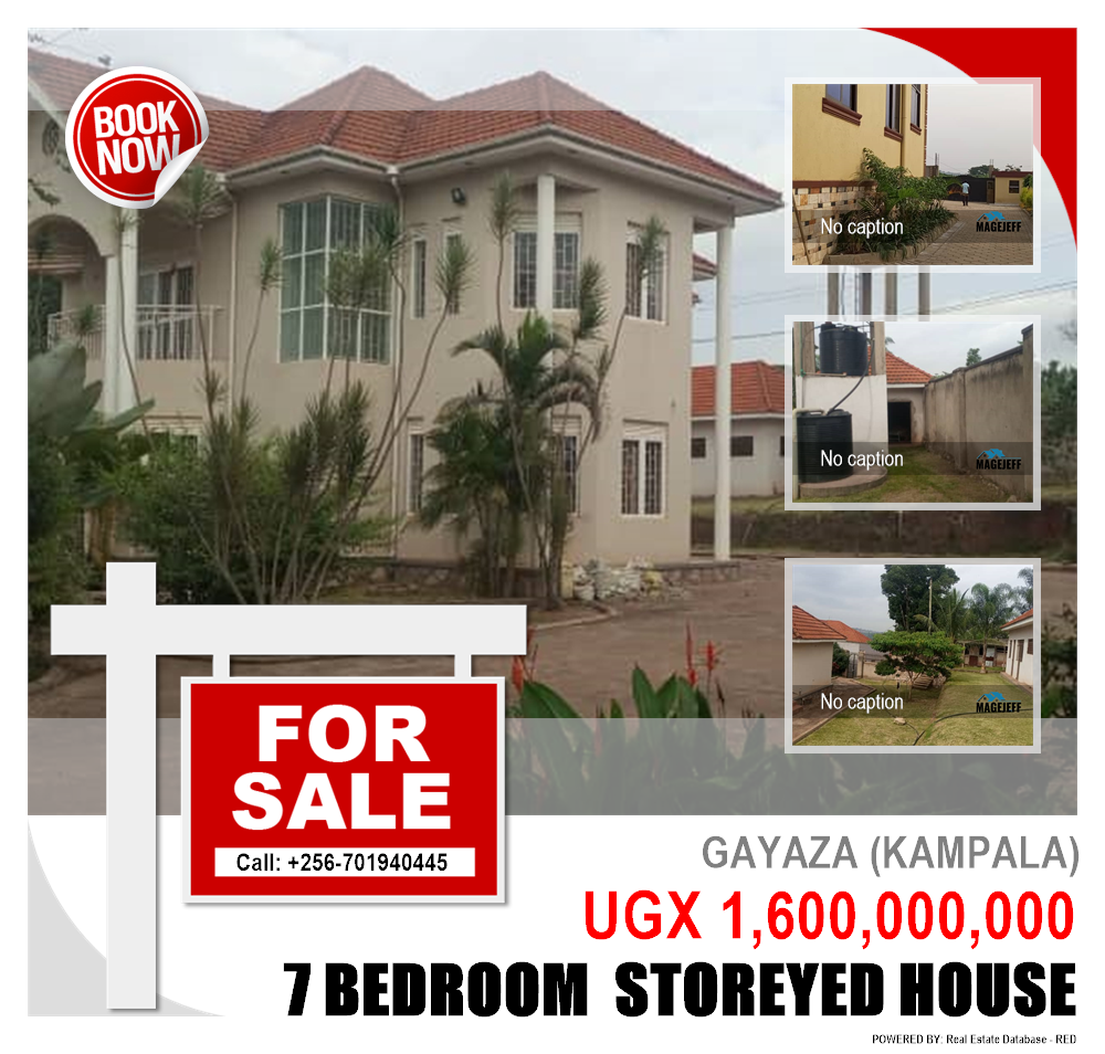 7 bedroom Storeyed house  for sale in Gayaza Kampala Uganda, code: 134244