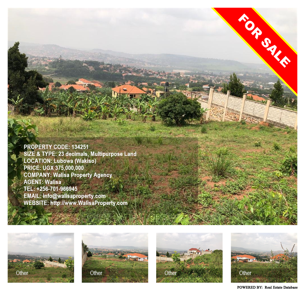 Multipurpose Land  for sale in Lubowa Wakiso Uganda, code: 134251