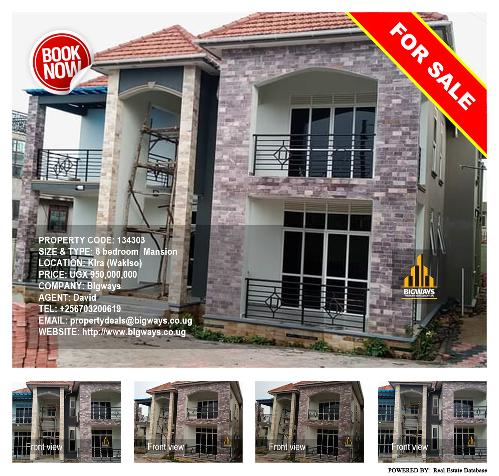 6 bedroom Mansion  for sale in Kira Wakiso Uganda, code: 134303
