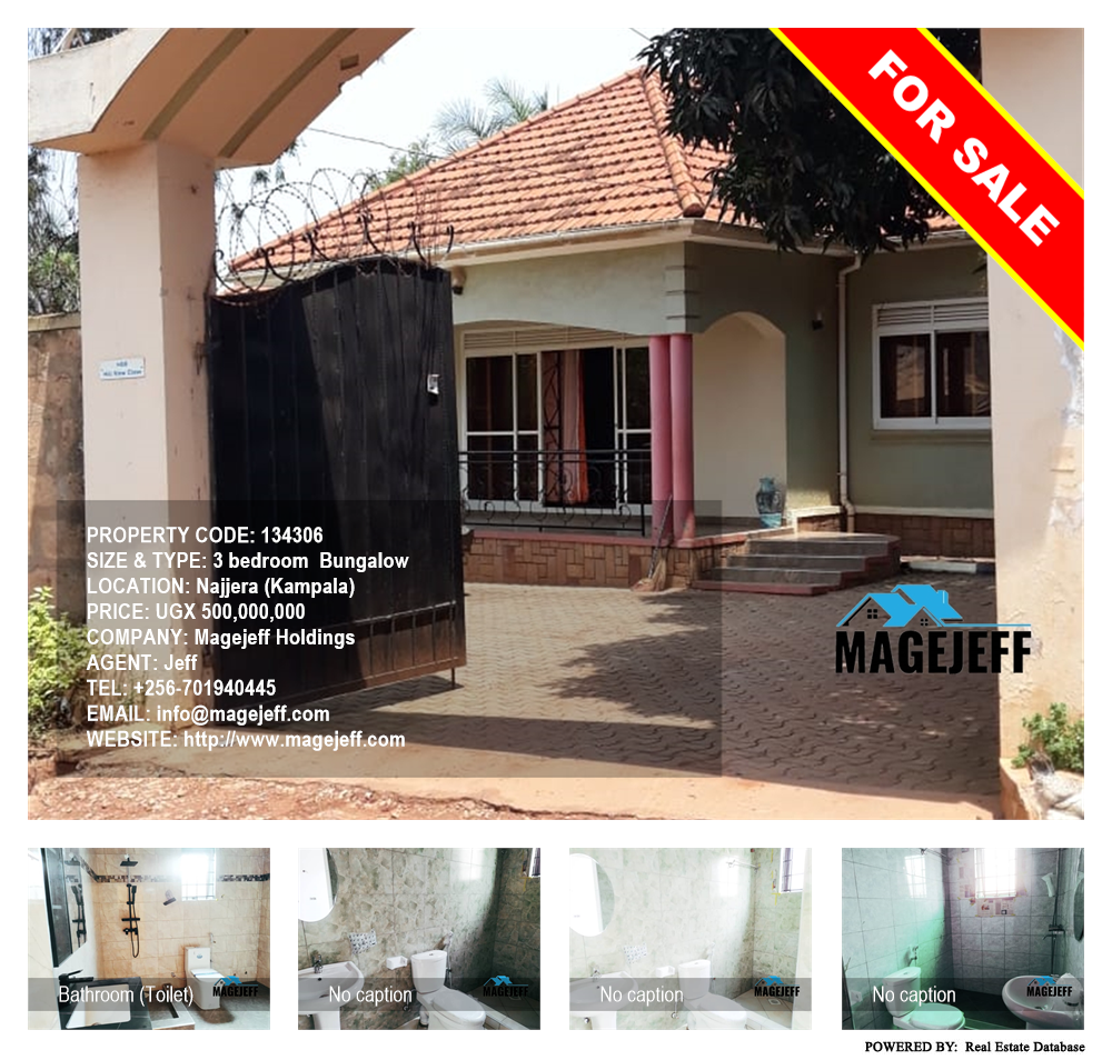3 bedroom Bungalow  for sale in Najjera Kampala Uganda, code: 134306