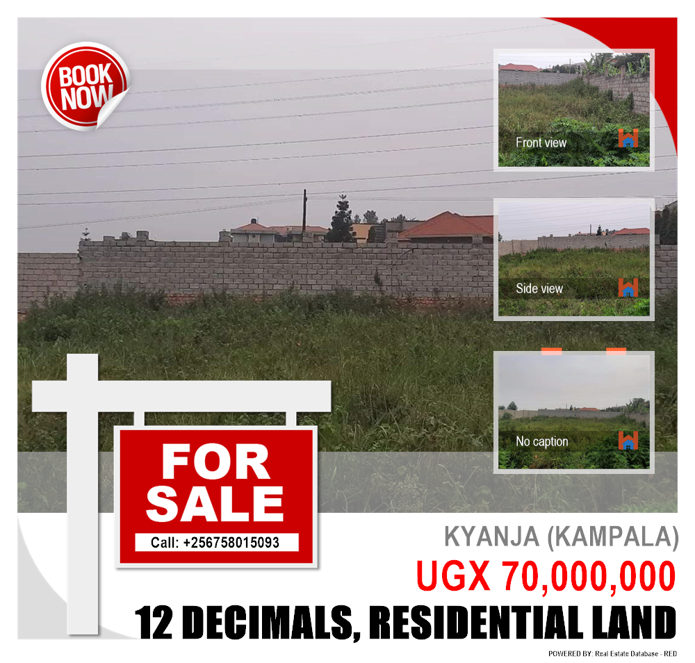 Residential Land  for sale in Kyanja Kampala Uganda, code: 134309