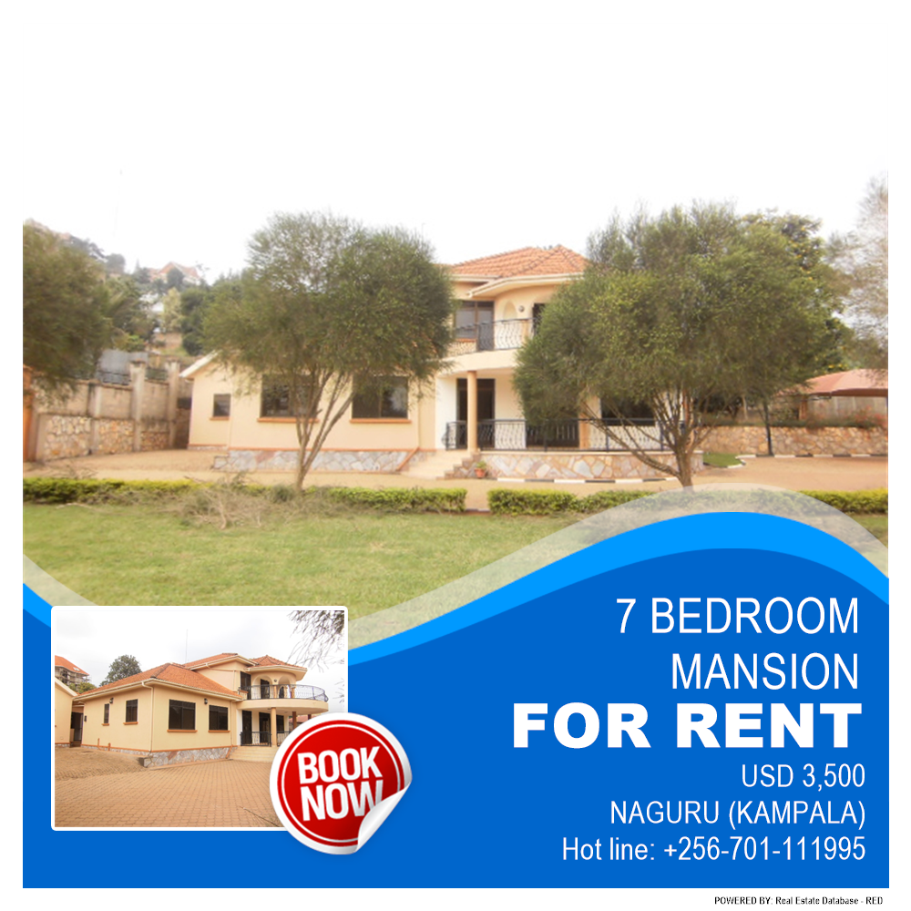 7 bedroom Mansion  for rent in Naguru Kampala Uganda, code: 134313