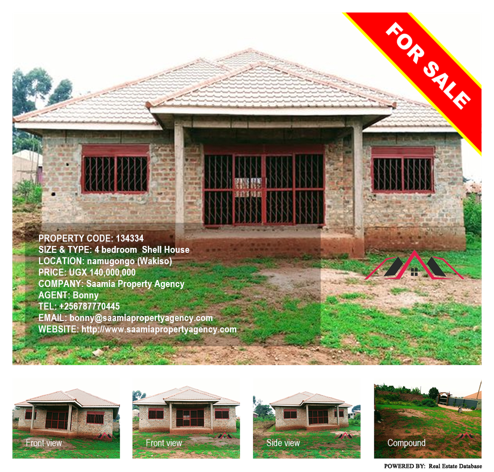 4 bedroom Shell House  for sale in Namugongo Wakiso Uganda, code: 134334