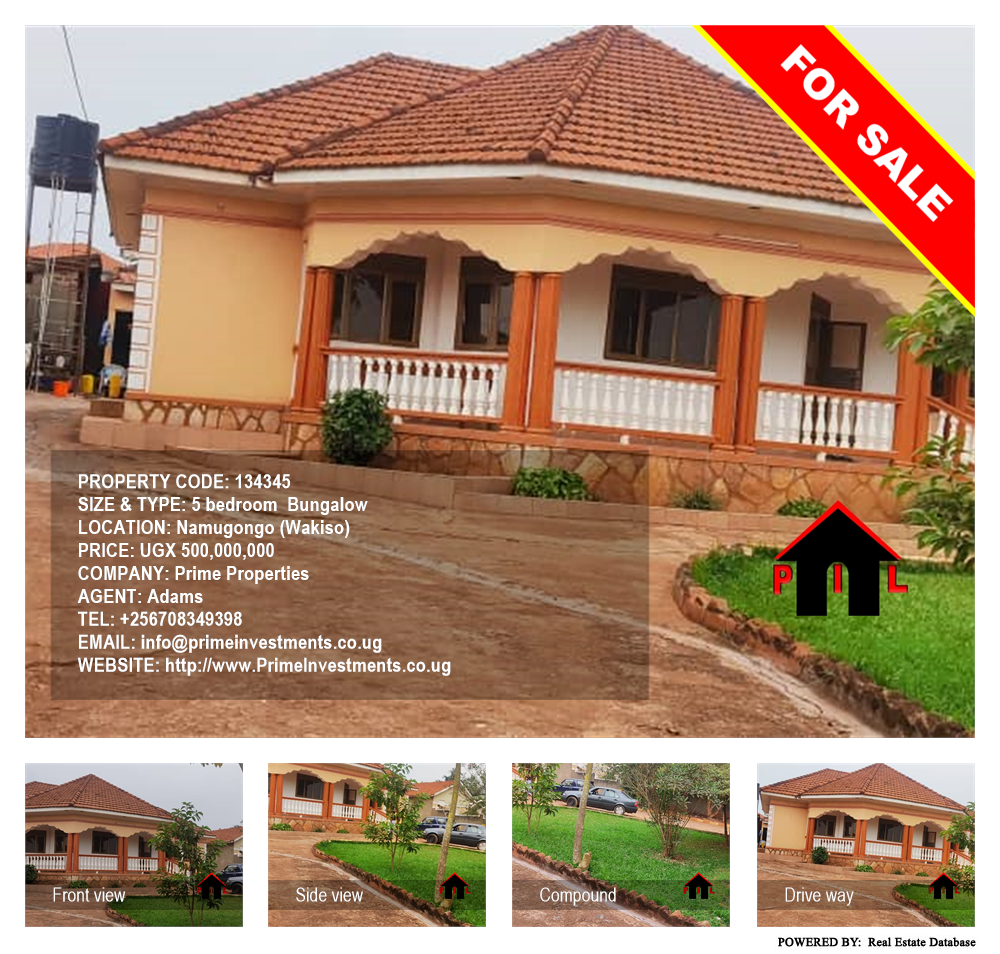 5 bedroom Bungalow  for sale in Namugongo Wakiso Uganda, code: 134345