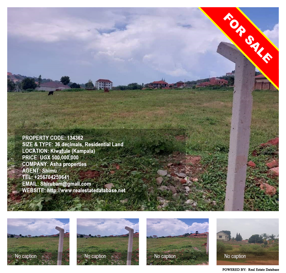 Residential Land  for sale in Kiwaatule Kampala Uganda, code: 134362