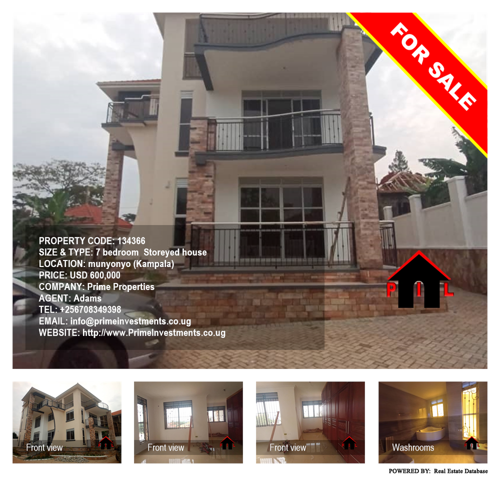 7 bedroom Storeyed house  for sale in Munyonyo Kampala Uganda, code: 134366