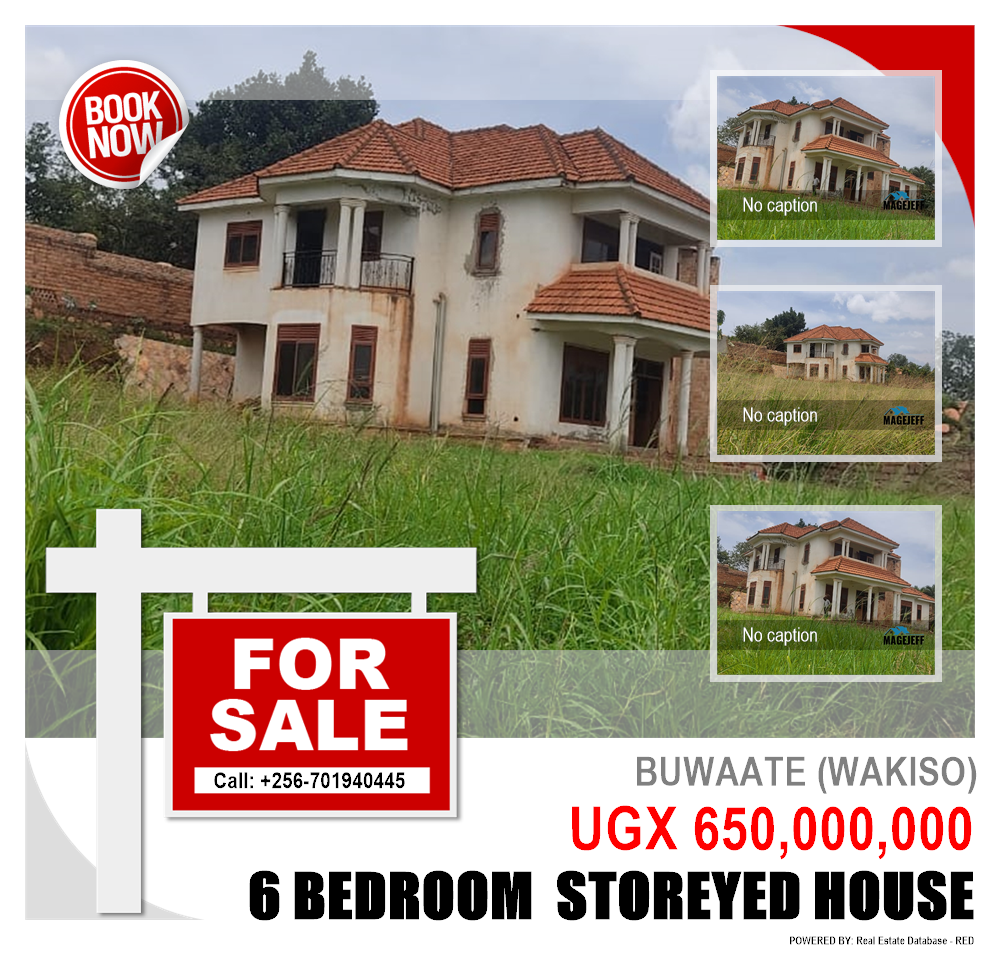 6 bedroom Storeyed house  for sale in Buwaate Wakiso Uganda, code: 134394