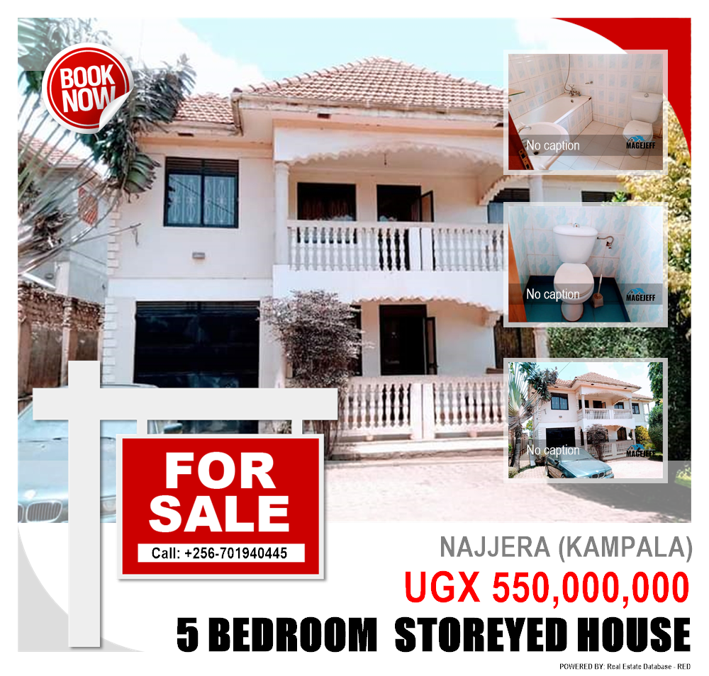 5 bedroom Storeyed house  for sale in Najjera Kampala Uganda, code: 134396