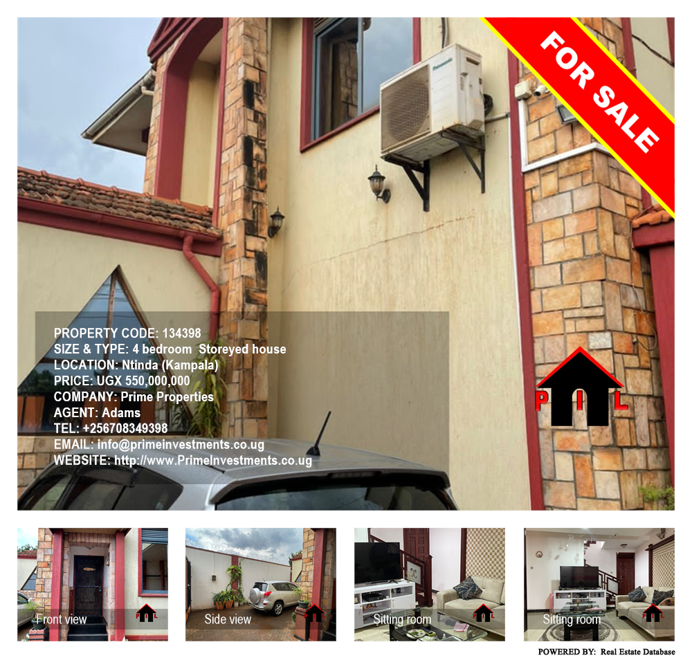 4 bedroom Storeyed house  for sale in Ntinda Kampala Uganda, code: 134398