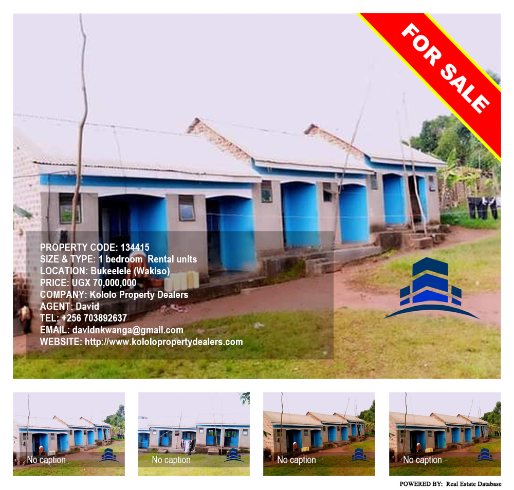 1 bedroom Rental units  for sale in Bukeelele Wakiso Uganda, code: 134415
