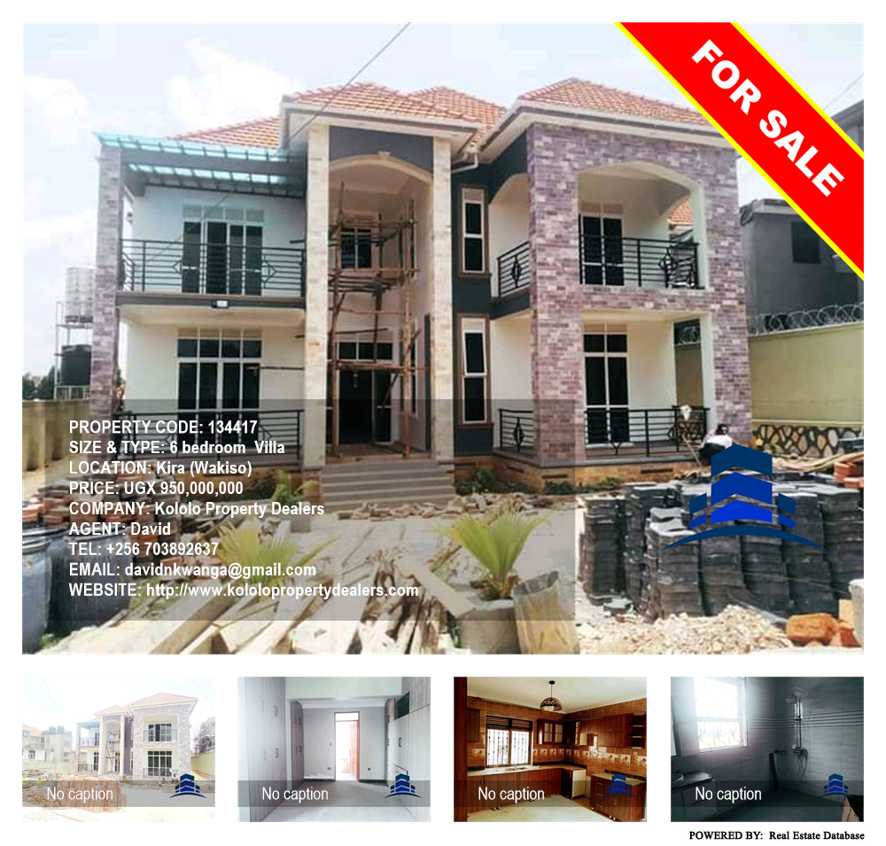 6 bedroom Villa  for sale in Kira Wakiso Uganda, code: 134417