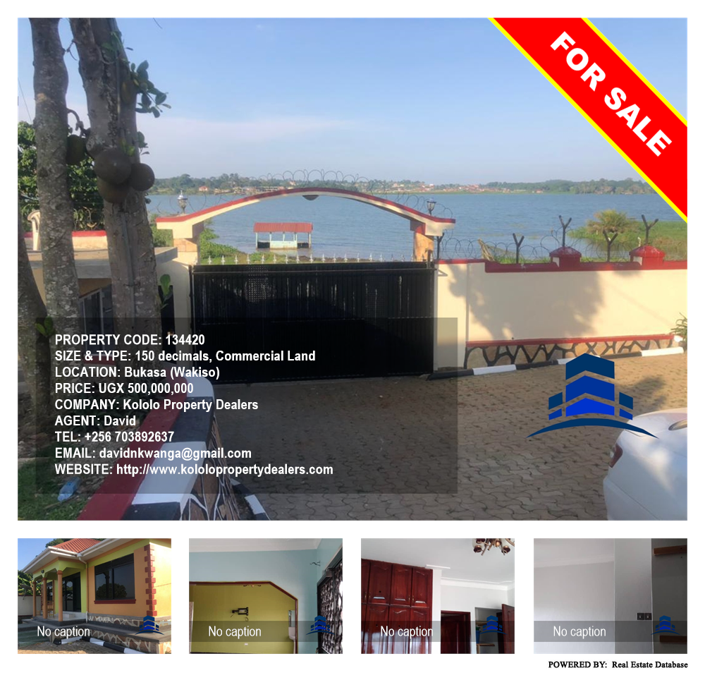 Commercial Land  for sale in Bukasa Wakiso Uganda, code: 134420